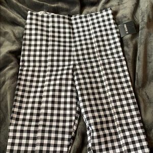 F21 Black & White checkered pants